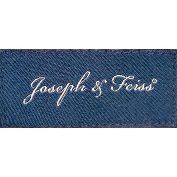 Joseph & Feiss 100% Wool Blue Solid Blazer Sport Coat Jacket Size 44r 2-Button - Picture 10 of 13